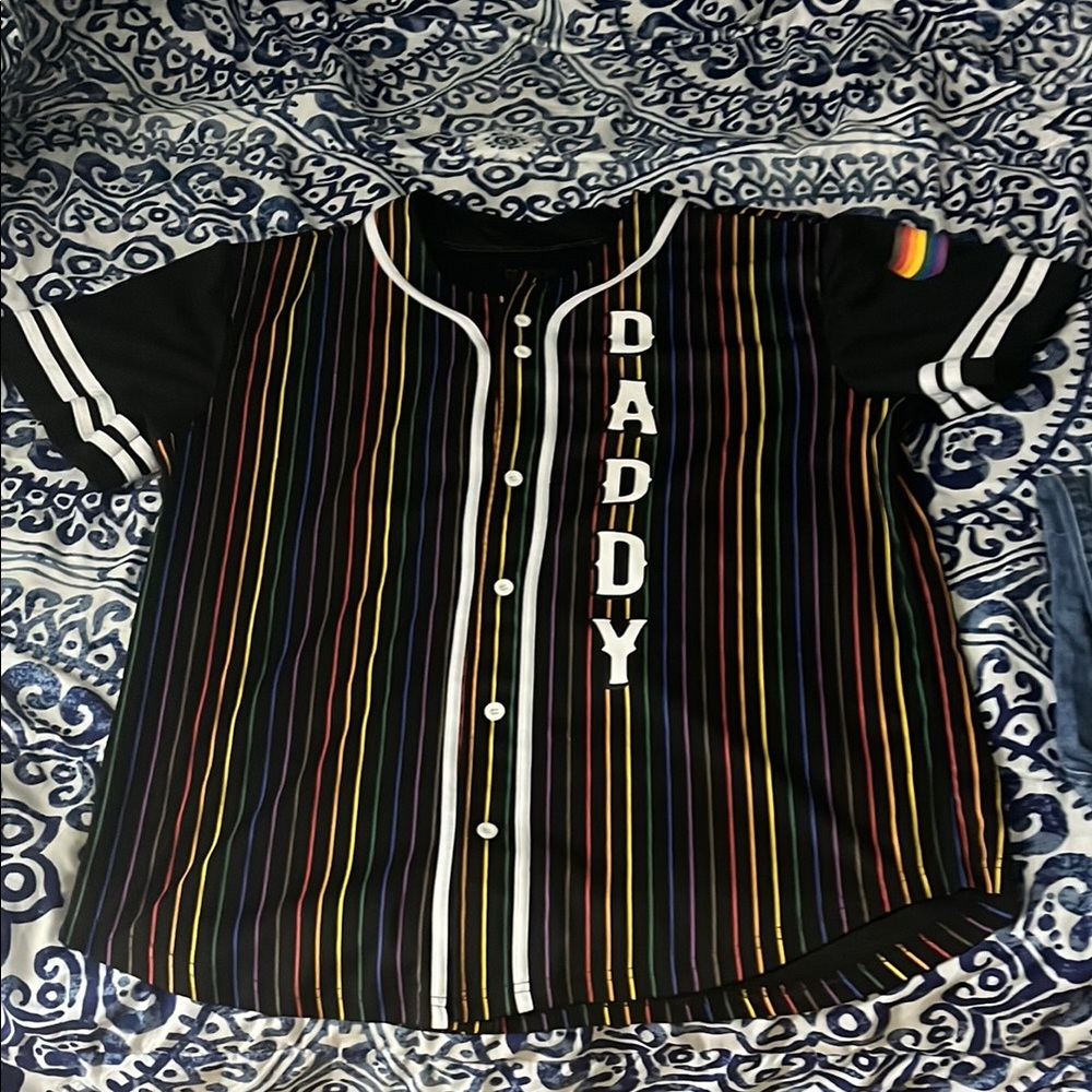 Spencer's Black Casual Button Down Shirt Retro Style